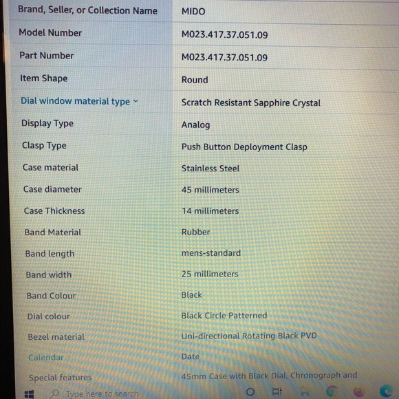 Mido ocean star captain Chrono quartz watch - Picture 6 of 7